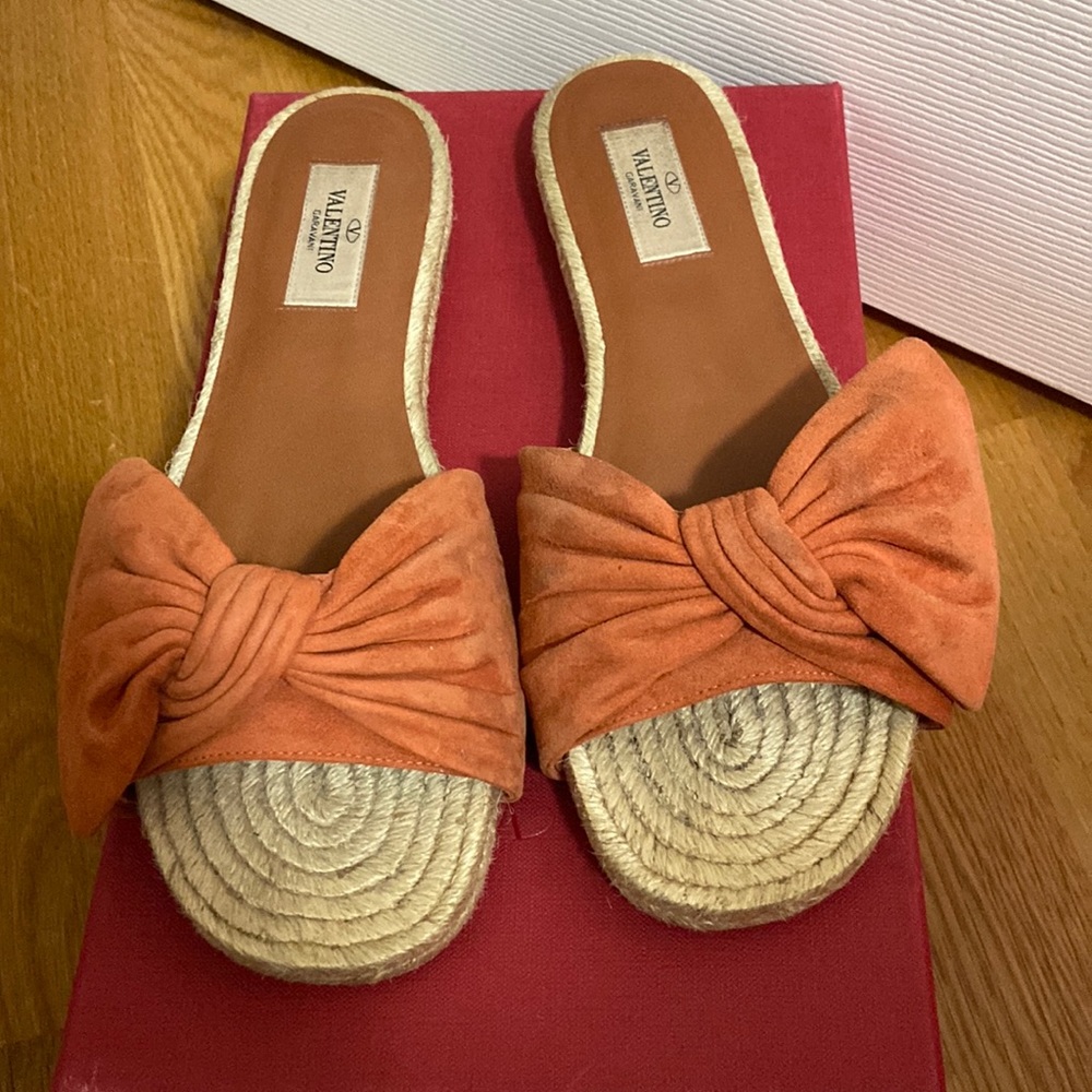 Valentino orange slides
